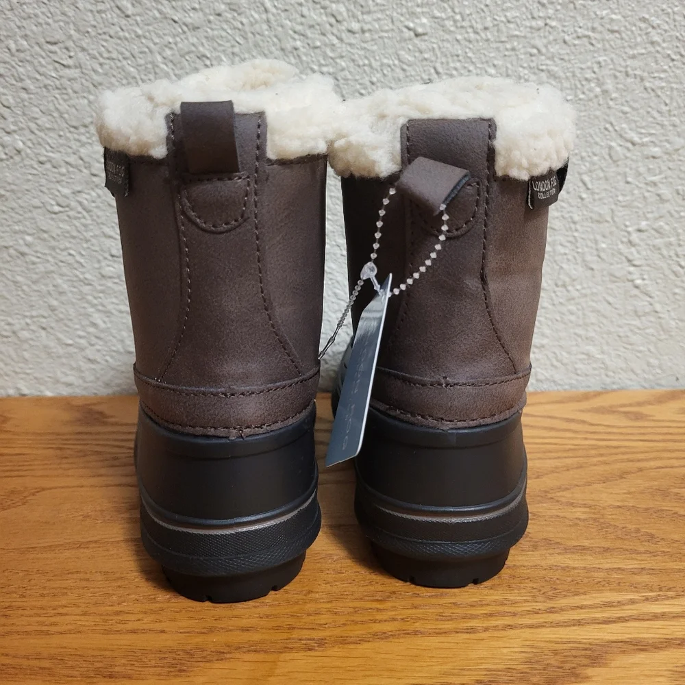 NWT London Fog Collection Brown & Black Lil Oxford Boots Size 9